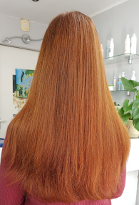 lang haar achter